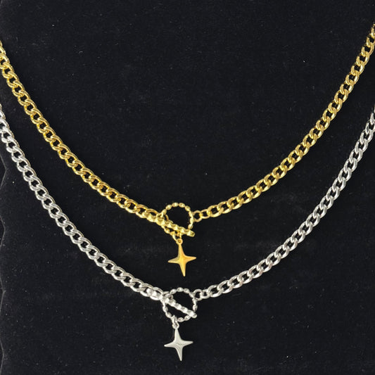 Collier STARS OR/ARGENT