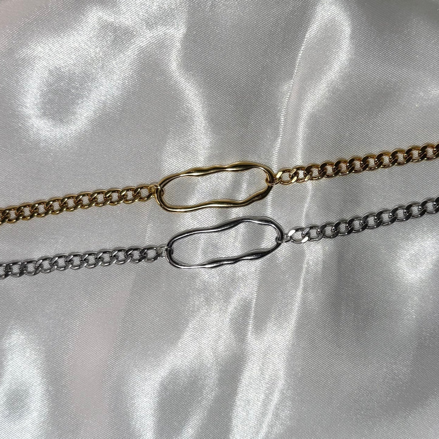 Bracelet KIARA ARGENT/OR Chaine