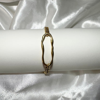 Bracelet KIARA ARGENT/OR Chaine
