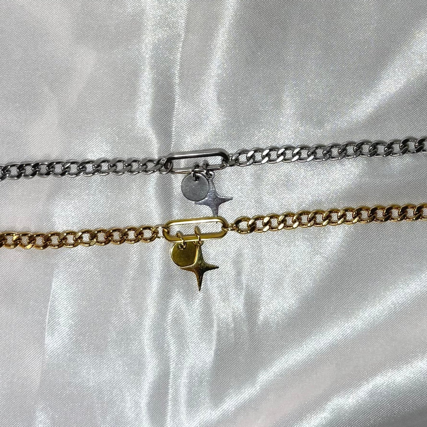 Bracelet AGLAE OR/ARGENT Chaine